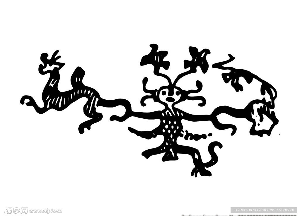 古代纹样青铜器纹理图片