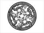古代纹样青铜器纹理图片