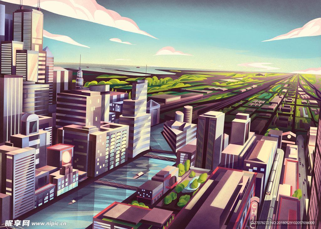 城市全景