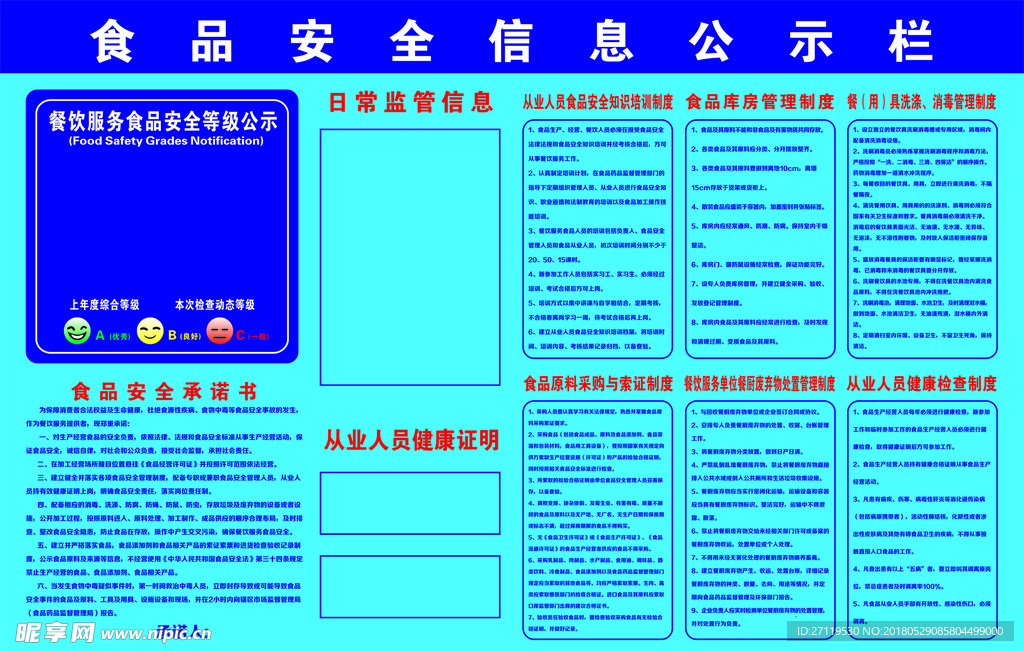 食品安全信息公示栏图片