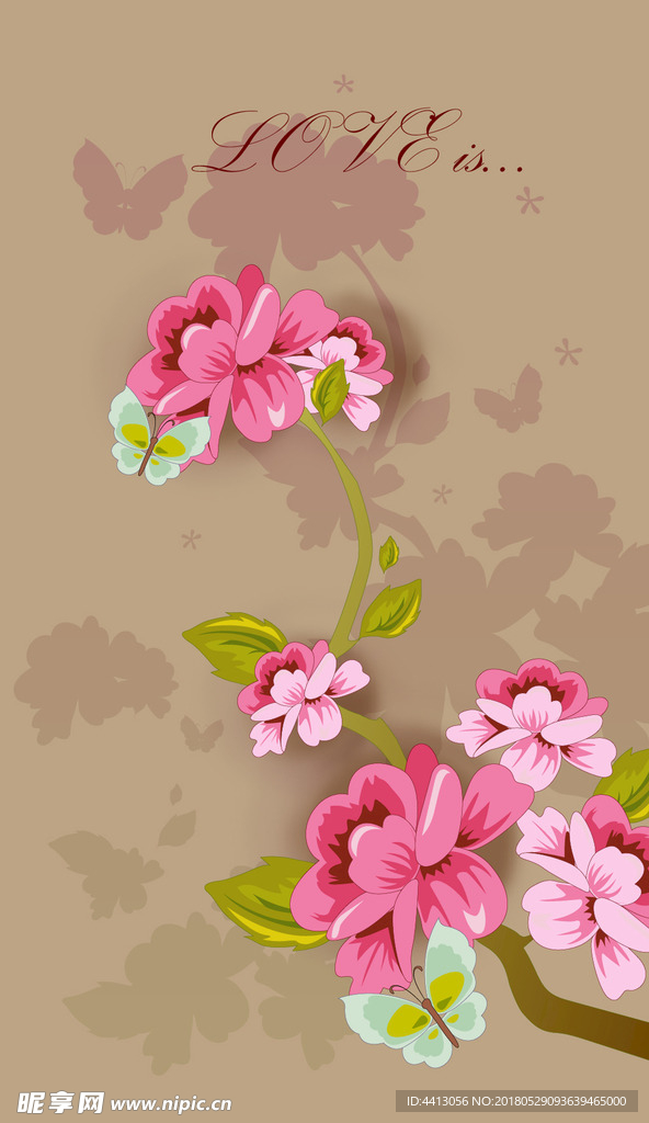 矢量花卉