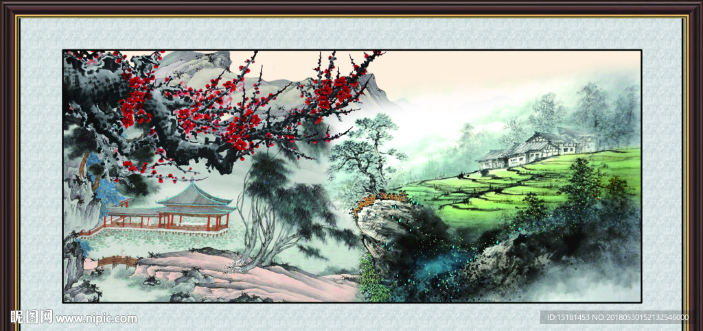 国画梅花