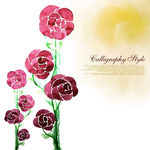 背景底图边花鲜花素材 (60)