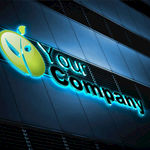 展示样机 LOGO 背光字