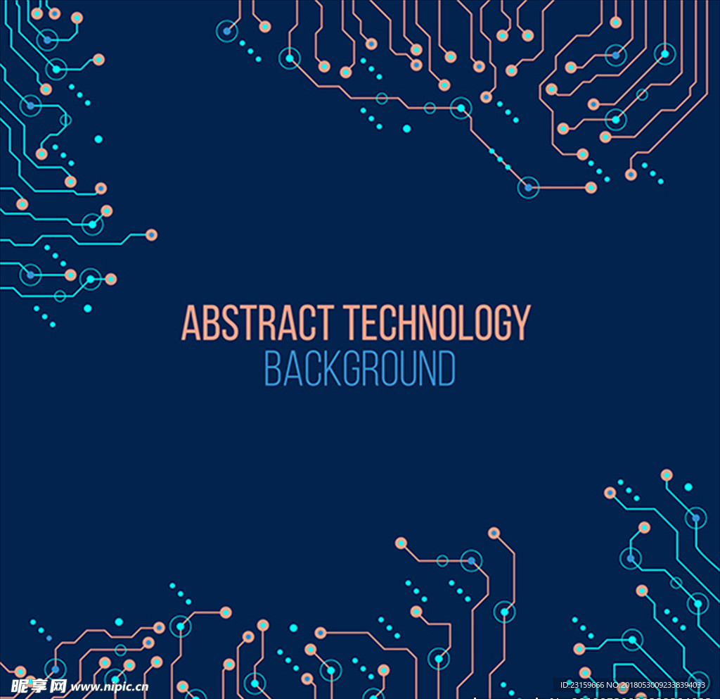 电子技术抽象风格的背景