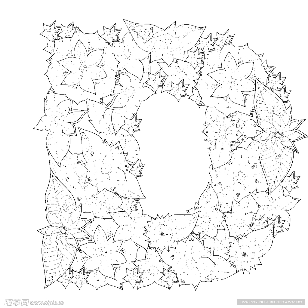 字母花纹