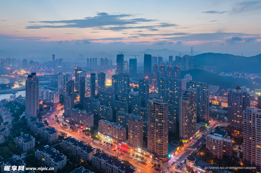 大连西部夜景