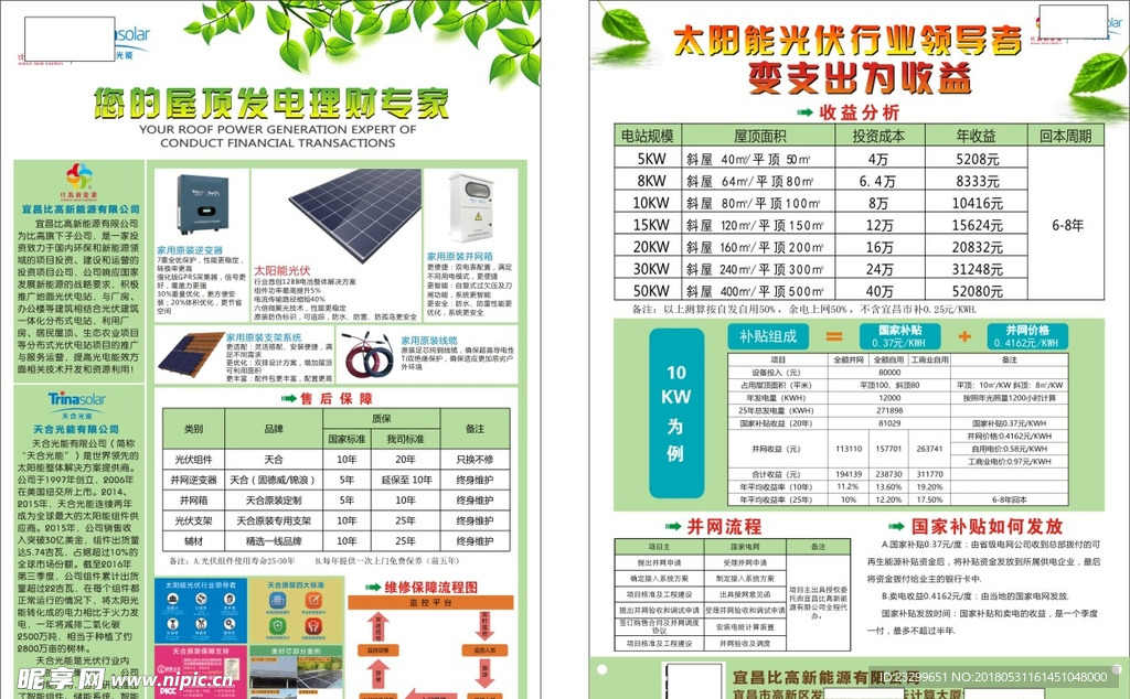 比高新能源宣传单