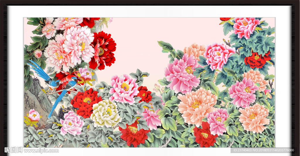 国画牡丹