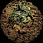 金色花纹