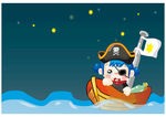 海盗海贼王矢量图