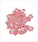 中国红剪纸素材