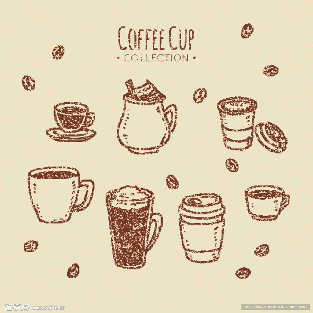 手绘杯子