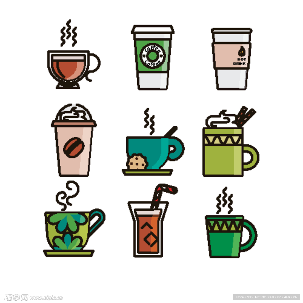 手绘杯子
