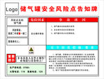 储气罐安全风险点告知牌