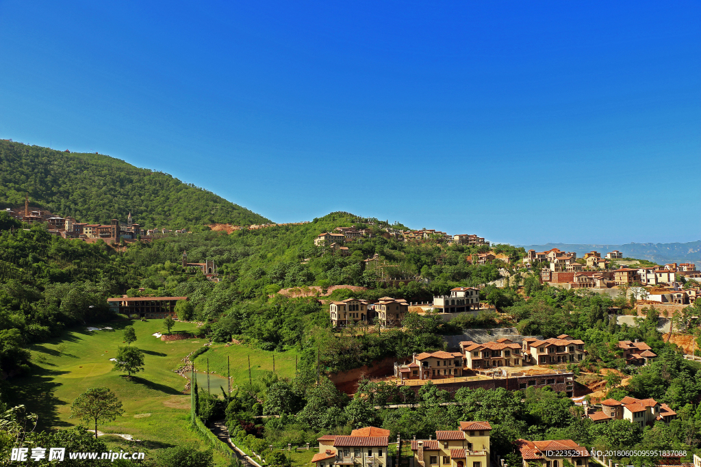 别墅  山景   风光  田园