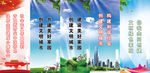 创建文明城市c路灯牌