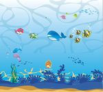 卡通海底世界