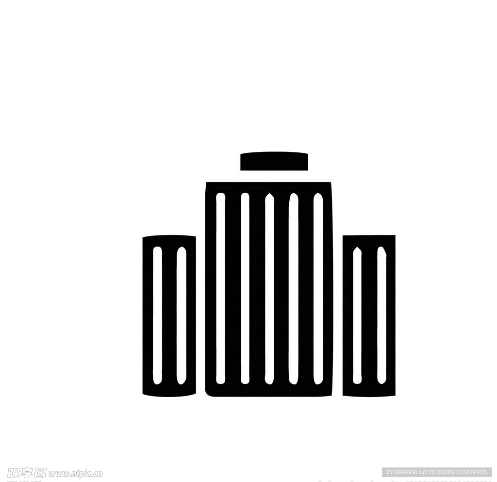 建筑剪影图片
