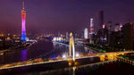 广州羊城广州塔小蛮腰夜景图片