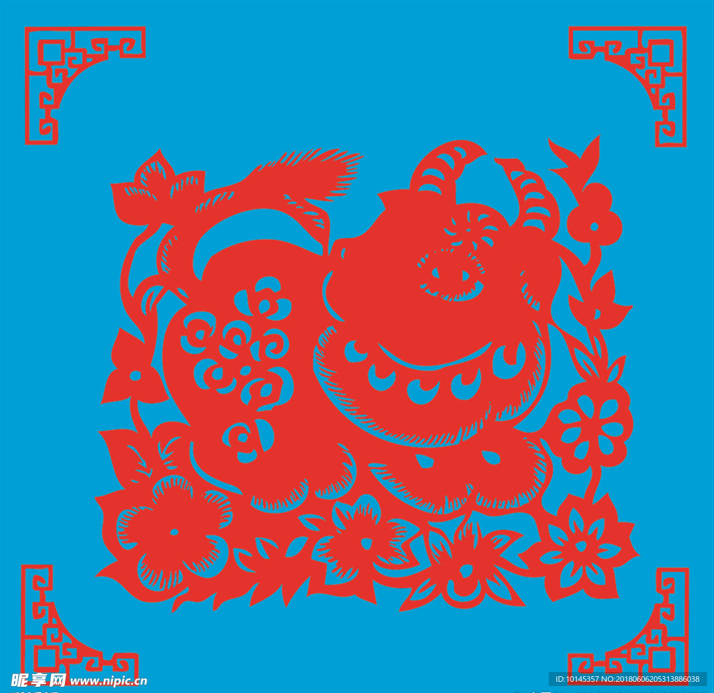 牛剪纸