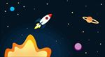 火箭星球星空元素