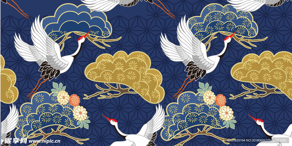 日式花纹