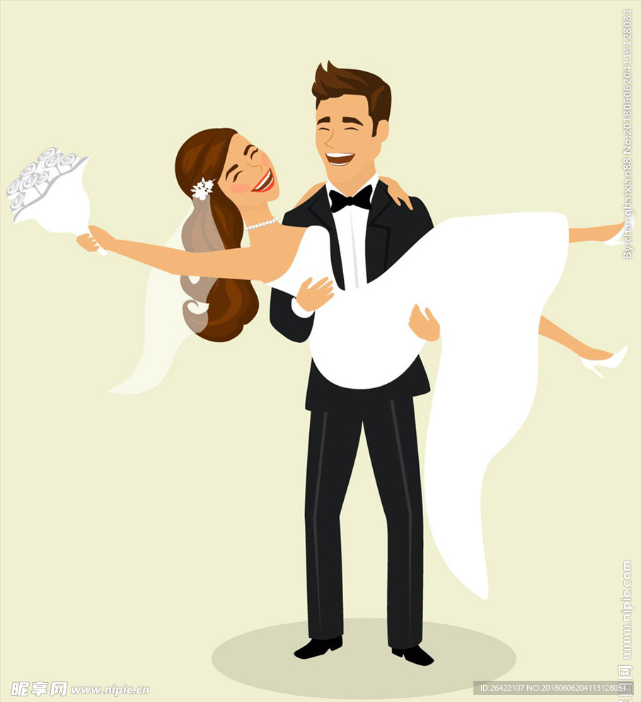 卡通婚礼图片