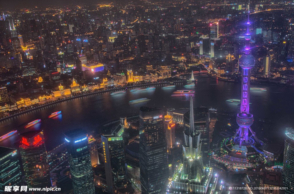 环球金融中心夜景