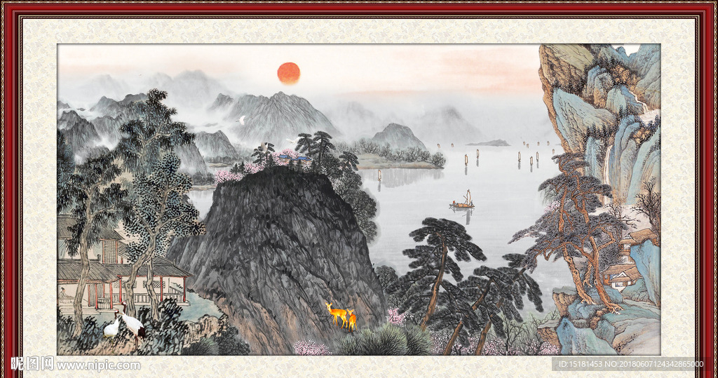 巨幅山水画