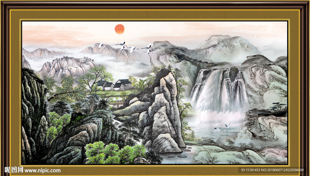 山水国画