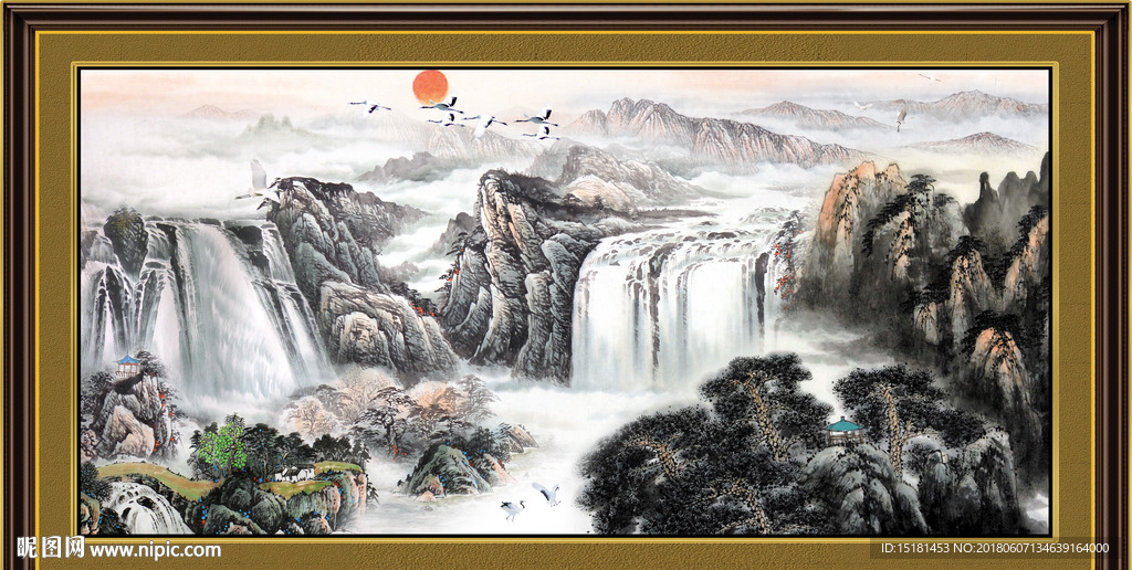 山水国画