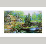 油画风景 油画山水 乡村油画