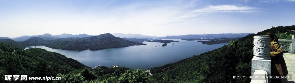 太湖县花凉亭水库全景