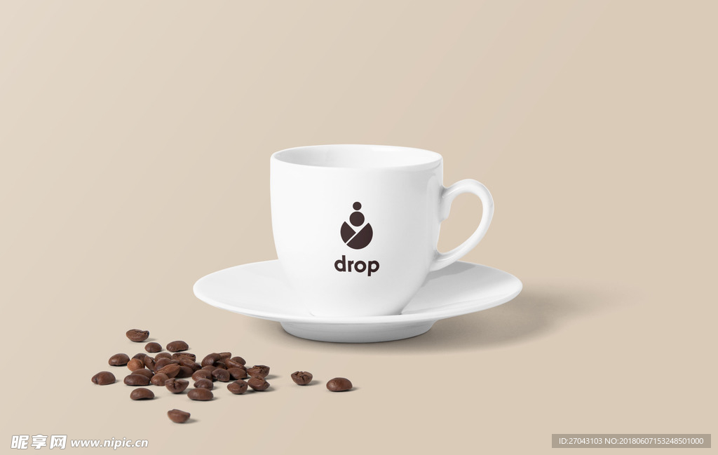 咖啡杯马克杯设计素材分层psd