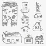 手绘风格的建筑