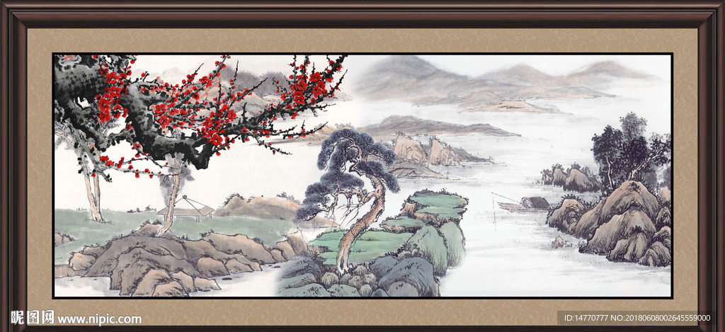 国画梅花