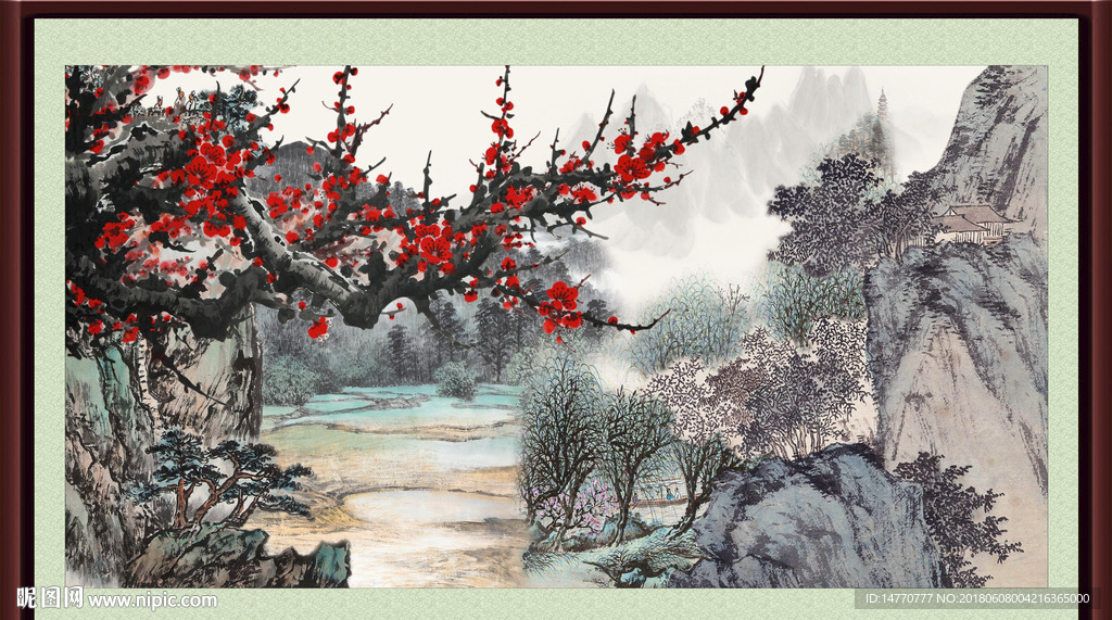 国画梅花