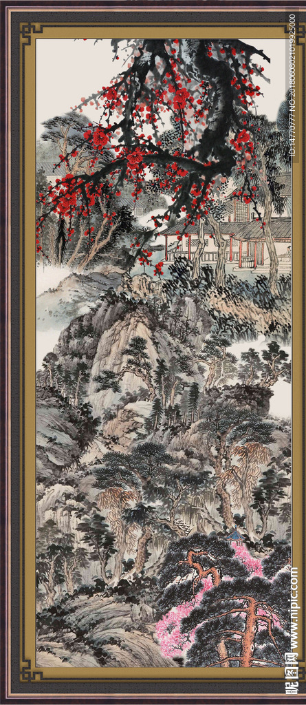 国画梅花