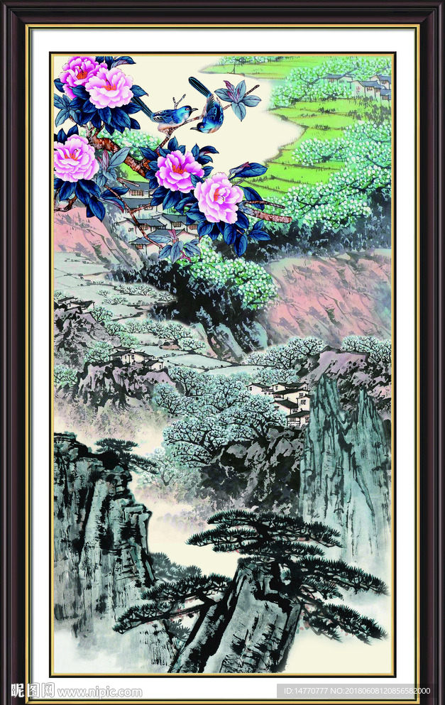 国画风景 江山如此多娇