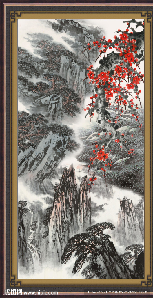 国画梅花