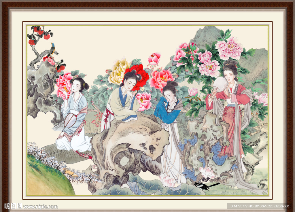 国画仕女图