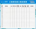 工程部在建工地进度表