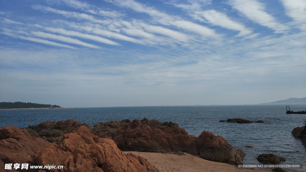 青岛海边自然风景