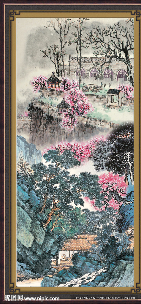 竖幅国画