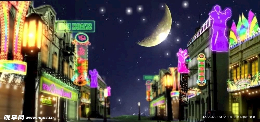 夜上海动态背景