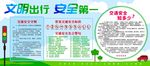 文明出行安全第一交通安全标示图