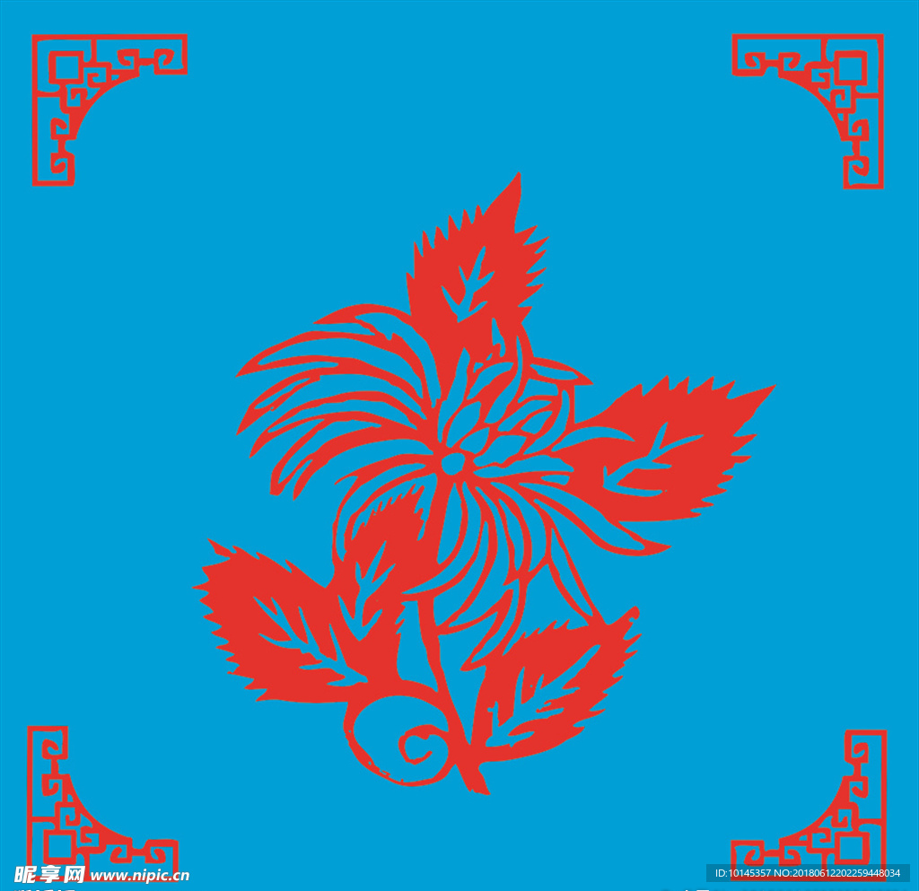 花卉剪纸