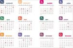 2019年日历