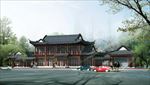 古建筑 门楼牌坊 寺庙 山门